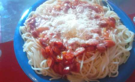 Špagety se šmakounem